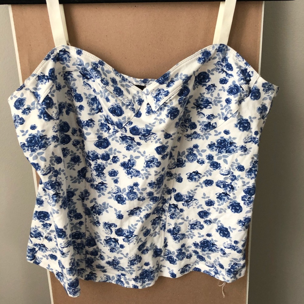 Floral bustier / corset.